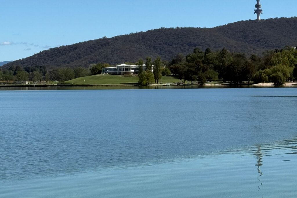 Lake Burley Griffin and Telstra Tower, Canberra — specialist retirement planning for public servants, ADF members and self-funded retirees
